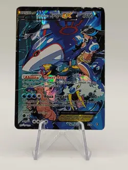 Pokemon Team Aqua's Kyogre EX Double Crisis 6/34 Ultra Rare Holo 190 Damaged - Image 1