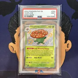 PSA 9 MINT 2024 Pokemon Paldean Fates VILEPLUME #094 Shiny Rare - Image 2