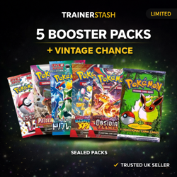 Pokemon Mystery Pack 5 Sealed Booster Packs Vintage Jungle Chance UK Seller - Image 1