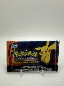 POKEMON Advanced TOPPS Booster Pack - 2003 Vintage SEALED - Pikachu Artwork - Image 1