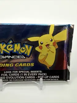 POKEMON Advanced TOPPS Booster Pack - 2003 Vintage SEALED - Pikachu Artwork - Image 3