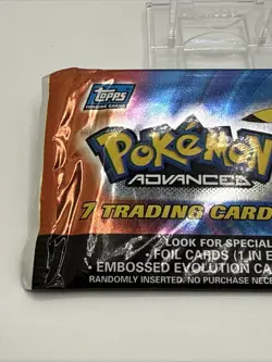 POKEMON Advanced TOPPS Booster Pack - 2003 Vintage SEALED - Pikachu Artwork - Image 4