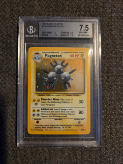 Pokemon TCG Magneton Base Set 9/102 Holo 1999-2000 Near Mint - Image 1