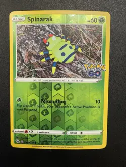 Spinarak (Peelable Ditto) 006/078 Pokemon GO Reverse Holo - Image 1