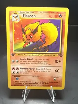 Pokemon Flareon 1st Edition Jungle 19/64 TCG Vintage - Image 3