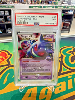 🔥🔥2009 Pokemon Platinum Arceus #97 Gengar LV.X-HOLO PSA 7 NM Shizurow🔥🔥 - Image 1