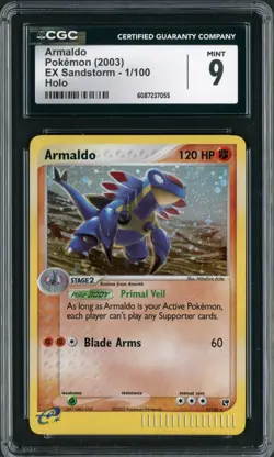 2003 Pokemon Ex Sandstorm Armaldo Holo Rare 1/100 CGC 9 - Image 1