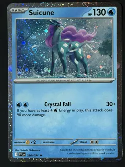 DOUBLE SWIRL 🌀 Suicune (Cosmos Holo) 026/094 Phantasmal Flames NM Pokemon TCG - Image 1