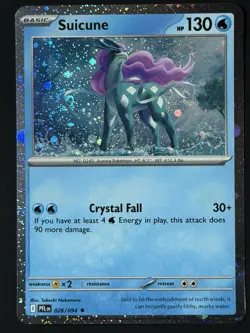 DOUBLE SWIRL 🌀 Suicune (Cosmos Holo) 026/094 Phantasmal Flames NM Pokemon TCG - Image 2
