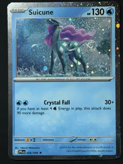 DOUBLE SWIRL 🌀 Suicune (Cosmos Holo) 026/094 Phantasmal Flames NM Pokemon TCG - Image 4