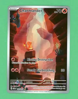 Charmander Pokemon Scarlet & Violet 151 Illustration Rare 168/165 NM - Image 1