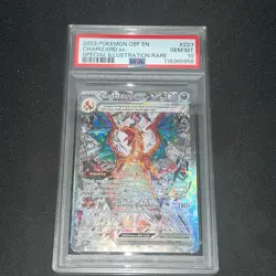 2023 POKEMON OBF EN-OBSIDIAN FLAMES #223 CHARIZARD EX PSA 10 - Image 1