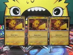 Pikachu Pokemon Day 2026 051/162 LOT OF 3 TCG - Image 1