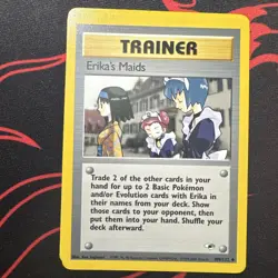 Pokemon Tcg Erika's Maids #109 Pokemon Gym Heroes HP - Image 1