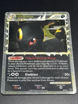 Pokemon Umbreon Prime 86/90 Ultra Rare Holo HGSS Undaunted - Image 4