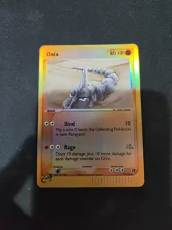 Pokemon TCG Onix 71/100 - Common Reverse Holo - EX Sandstorm Set - Image 1