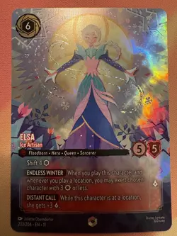 Elsa Ice Artisan 233/204 Enchanted Disney Lorcana - Lightly Played - Image 1