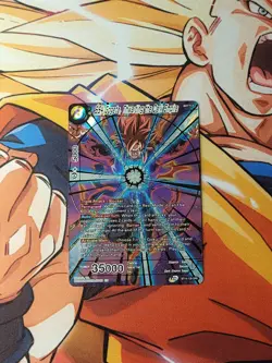SS4 Gogeta, Thwarting The Dark Empire BT14-129 SPR DBS Masters Gold Foil *NM* - Image 3
