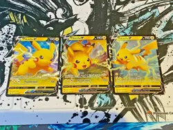 Lot of 3 x Pikachu V SWSH063 SWSH061 043/185 Promo English Near Mint POKEMON TCG - Image 2