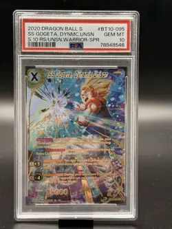 Dragon Ball Super DBS SS Gogeta, Dynamic Unison BT10-095 SPR PSA 10 - Image 1