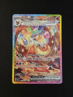 Pokemon TCG Flareon EX Prismatic Evolutions Card 146/131 Near Mint Condition - Image 1