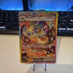 Pokemon TCG Prismatic Evolutions Flareon EX Special Illustration Card 146/131 NM - Image 1