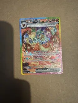 Pokemon TCG Flareon EX Prismatic Evolutions Card 146/131 Sir Illustration Rare - Image 1