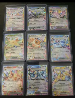 9 Card Eeveelution EX Complete Set NM Prismatic Evolutions Umbreon Eevee English - Image 1