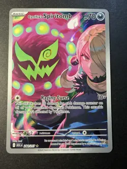 Pokemon Cynthia's Spiritomb Full Art Rare 244/217 ASC Set TCG Card English 2026 - Image 1
