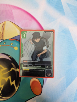 Duo Maxwell GD01-090 Participation Foil Gundam Card Game NM - Image 1