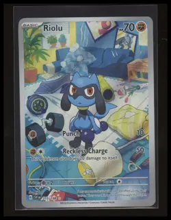Riolu 215/198 Illustration Rare Scarlet & Violet Base Pokemon Card - Image 1