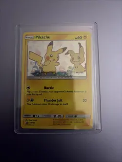 Pokemon Pikachu SM162 Promo Holo Basic Card 60 HP Thunder Jolt🔥🔥 - Image 1