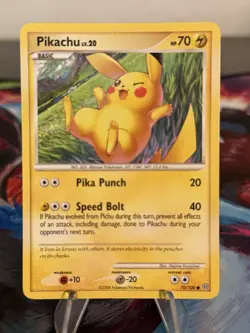 Pikachu 70/100 Stormfront Non Holo Pokemon TCG Card Lp - Image 1