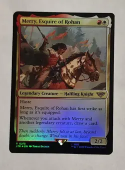 MTG Merry, Esquire of Rohan FOIL - the Lord of the Rings Foil - NM Magic - Image 1