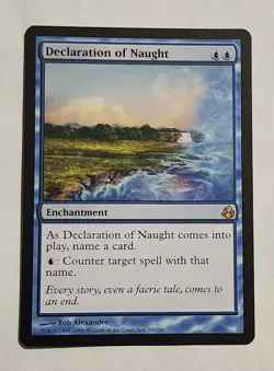 MTG Declaration of Naught - Morningtide Regular - NM Magic The Gathering - Image 1