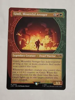 MTG Gimli, Mournful Avenger (Showcase) - the Lord of the Rings - NM Magic - Image 1