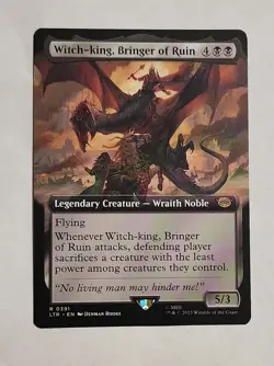 MTG Witch-king, Bringer of Ruin (Extended Art) - the Lord of the Rings - NM - Image 1