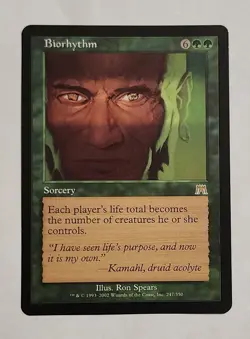 MTG Biorhythm - Onslaught Regular - NM Magic The Gathering - Image 1