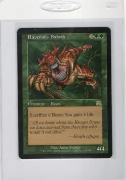 Ravenous Baloth Onslaught ONS Magic the Gathering Rare Green Beast MtG - Image 1
