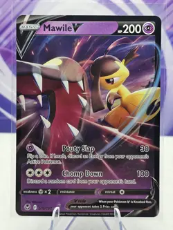 Mawile V 070/195 SWSH Silver Tempest Ultra Rare Holo Pokemon 2022 NM - Image 1