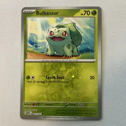 Bulbasaur Cosmos Holo NM 001/165 Scarlet & Violet 151 Pokemon - Image 1