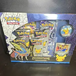Pokemon Celebrations Deluxe Pin Collection Kit Sealed English Zacian Pikachu - Image 1