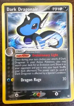 Dark Dragonair 31/109 Team Rocket Returns Uncommon English Pokemon Card - Image 1