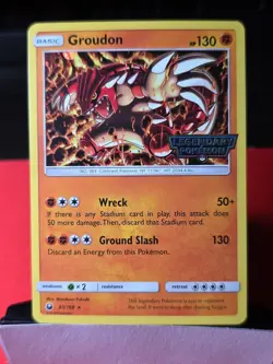Groudon 81/168 Legendary Pokemon Stamped Gamestop Promo Cosmos Holo NM-LP - Image 1