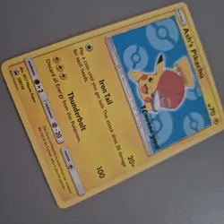 Ash’s Pikachu SM114 Sun & Moon Ultra Rare Non Holo Promo Pokemon Card MINT - Image 3