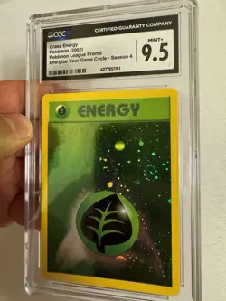 2002 Pokemon Grass Energy Reverse Holo SWIRL - Energize Your Game Promo CGC 9.5! - Image 3