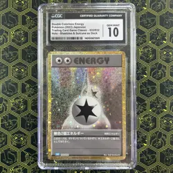 CGC 10 Double Colorless Energy 032/032 Gem Mint Blastoise Deck Pokemon JPN Tcg - Image 1