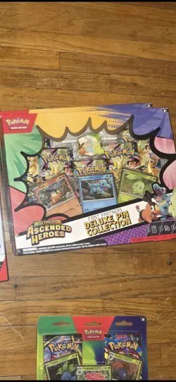 Pokemon TCG: Mega Evolution Ascended Heroes First Partners Deluxe Pin Collection - Image 1