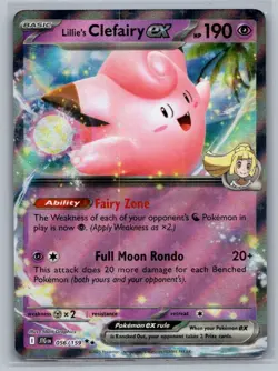 Lillie's Clefairy ex 056/159 Double Rare Journey Together Pokemon Near Mint - Image 1