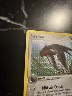 Pokemon TCG Swellow EX Deoxys 49/107 Reverse Holo Stamped - Image 4
